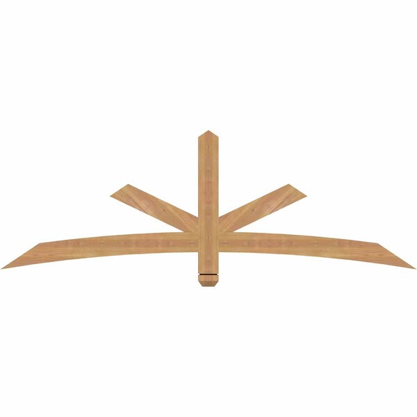 Ekena Millwork Alberta Smooth Timber Gable Bracket, Western Red Cedar, 72"W x 24"H x 1 1/2"D x 3 1/2"F, 8/12 Pitch GBW072X24X0204ALB00SWR - main